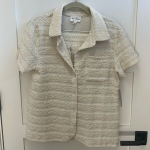 Stylish Love and Harmony off white short set NWT